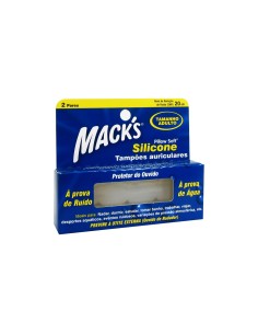 Tapones de silicona Macks para adultos 2 pares
