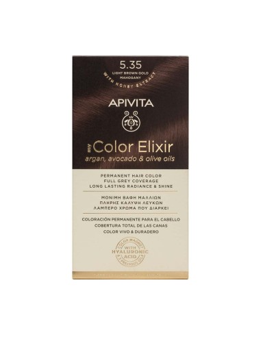 Apivita My Color Elixir 5.35 Castaño Claro Dorado Acajou